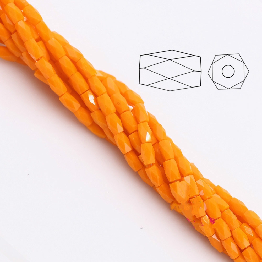 Set 100 Hạt Pha Lê Hình Chữ Nhật 2x4mm Làm Trang Sức Thủ Công