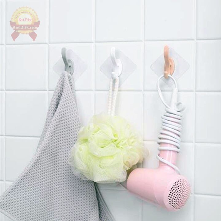 Combo 4 móc dính tường 2 chân siêu chắc thần thánh dán chịu lực 10kg