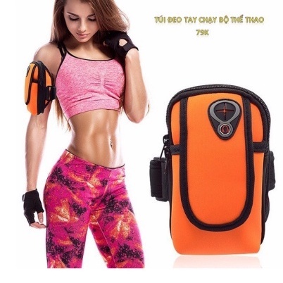 Túi Đựng Điện Thoại Đeo Tay Chạy Bộ Có Lỗ Tai Nghe, Đai Đeo Chạy Bộ Quấn Bắp Tay Chống Sốc Tiện Lợi Chơi Thể Thao