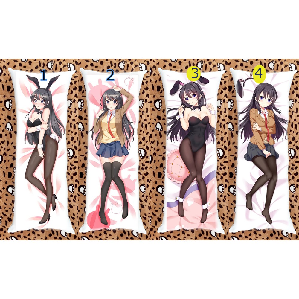 Gối ôm dài anime manga Seishun Buta Yarou wa Bunny Girl-senpai no Yume wo Minai 1mx40cm