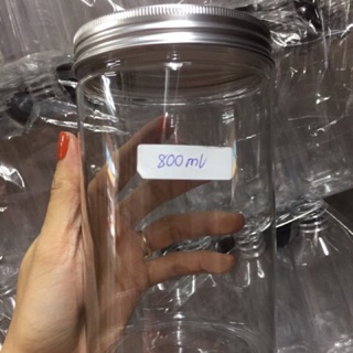 Bộ 10 hũ nhựa pet nắp nhôm vặn 800ml