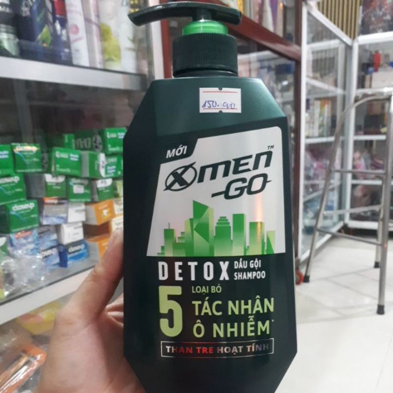 DẦU GỘI DETOX"X-MEN_GO"630GR MỚI,TỪ THAN TRE HOẠT TÍNH