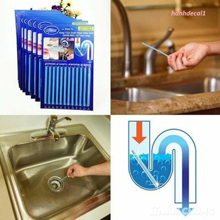 Vỉ 12 Que Thông Cống, Thông Tắc Bồn Rửa Bát Loại Mới