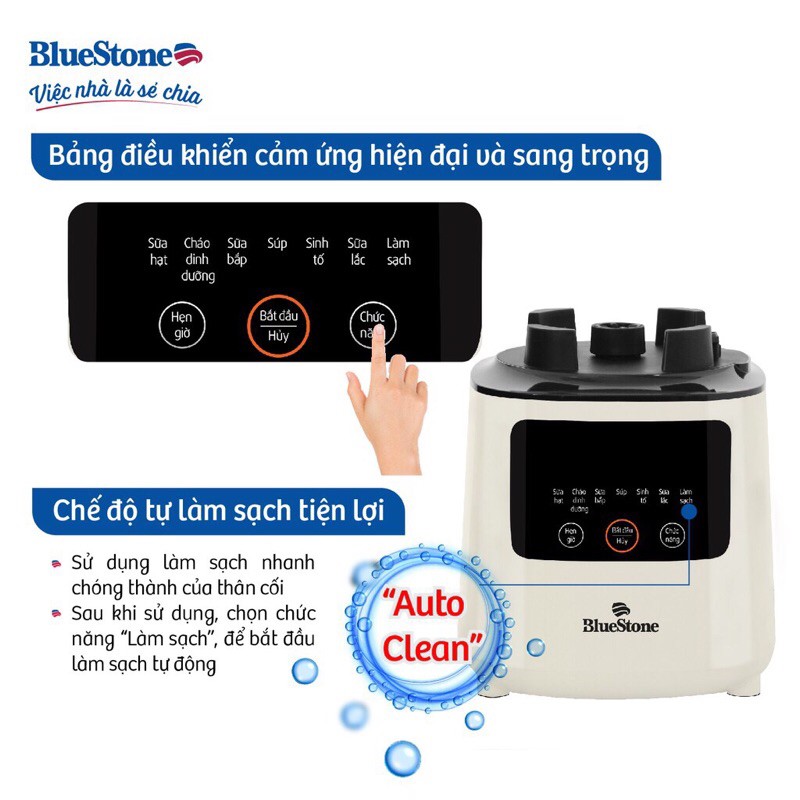 Máy Làm Sữa Hạt Đa Năng BlueStone BLB-6035 - Hàng chính hãng - Bảo hành 24 tháng