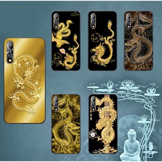 Ốp lưng kính hình Rồng Phượng 3D cho Vivo V9 - Vivo V23 - V15 - V17 Pro - Vivo S1 - Vivo S1 Pro - Vivo Y15s - Vivo V23E.