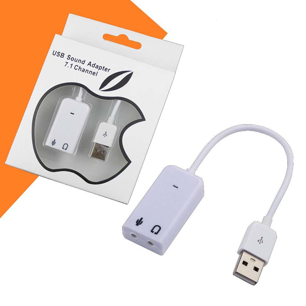 Cáp chuyển USB ra sound 7.1 Trắng