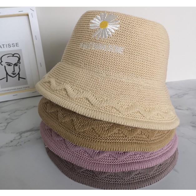 PVN13780 Mũ cói hoa cúc T8