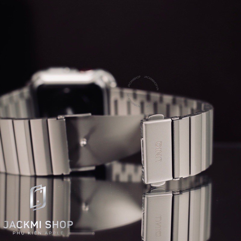 [HÀNG CHÍNH HÃNG] Dây thép UNIQ Strova Steel Link Bank cho Apple Watch size 42/44/45mm