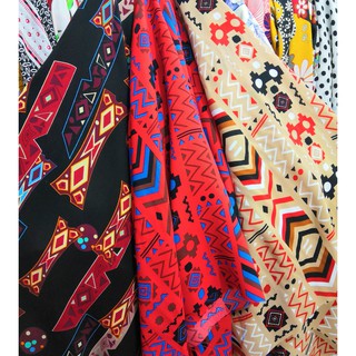 Vải thô đũi in hình thổ cẩm