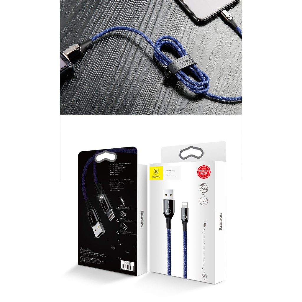 Cáp sạc thông minh tự ngắt khi sạc đầy pin hãng Baseus  chuẩn Lightning