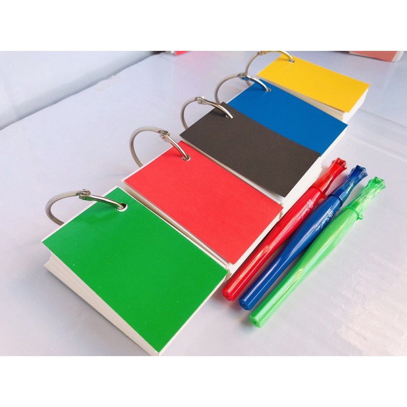 Flashcard trắng tự học ngoại ngữ nhiều phân loại size