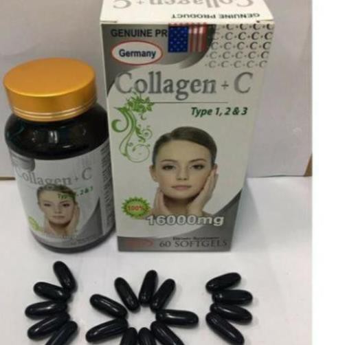 Collagen C 16000mg hỗ trợ đẹp da, chống lão hóa, mờ thâm, trắng da Hộp 60viên | BigBuy360 - bigbuy360.vn