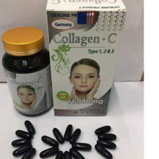 Collagen C 16000mg hỗ trợ đẹp da, chống lão hóa, mờ thâm, trắng da Hộp 60viên