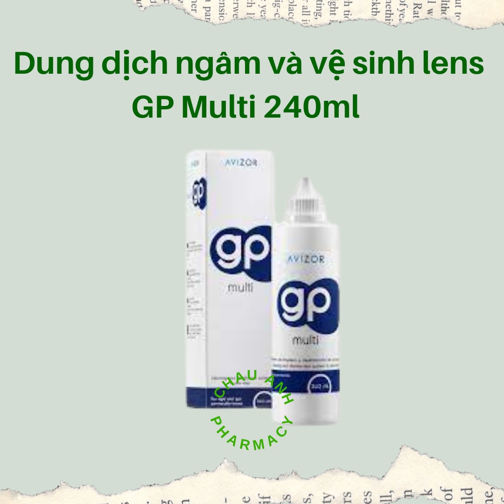 Dung dịch ngâm rửa kính AVIZOR GP MULTI 240ml