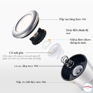 LỌ XAY TIÊU INOX 00632
