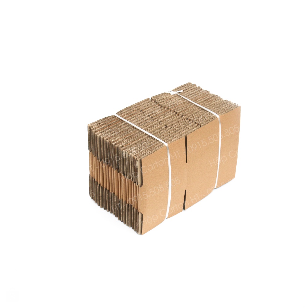 Combo 100 Hộp Carton Đóng Hàng 16x12x6 Thùng Giấy Đóng COD Dùng Đóng Mỹ Phẩm, Phụ Kiện Nhỏ Dày Dặn - Hộp Carton HT