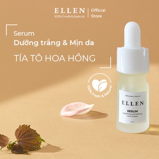Serum Ellen Tía tô Hoa hồng dưỡng trắng và mịn da 5ML