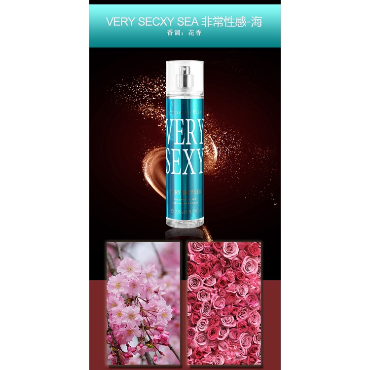Xịt thơm toàn thân body mist VICTORIA Nội Địa Trung nước hoa lưu hương lâu 2360