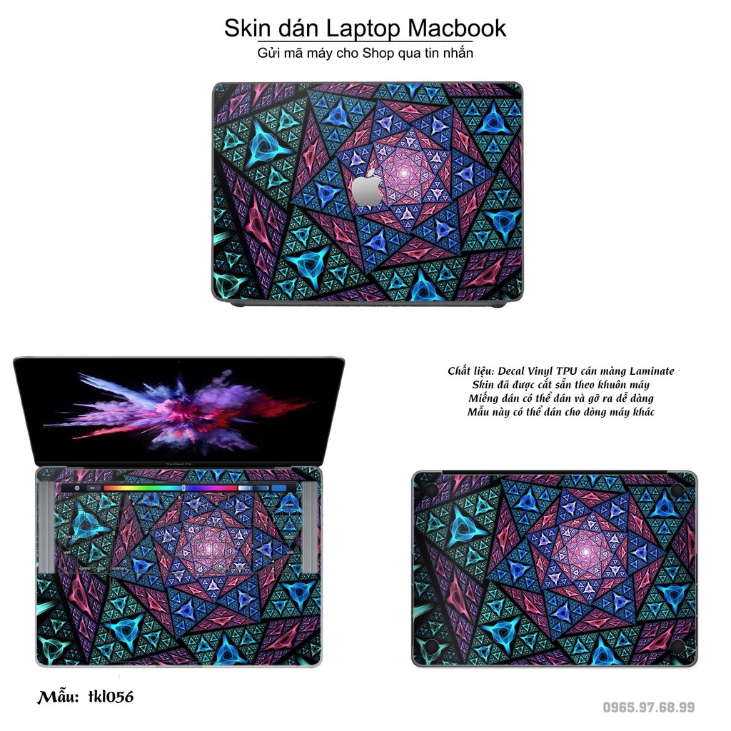 Skin dán Macbook mẫu thiết kế (đã cắt sẵn, inbox mã máy cho shop)