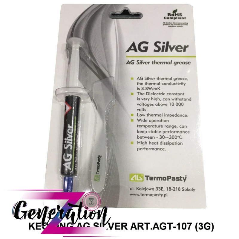 Keo tản nhiệt ống AG Silver Tuýp 3g