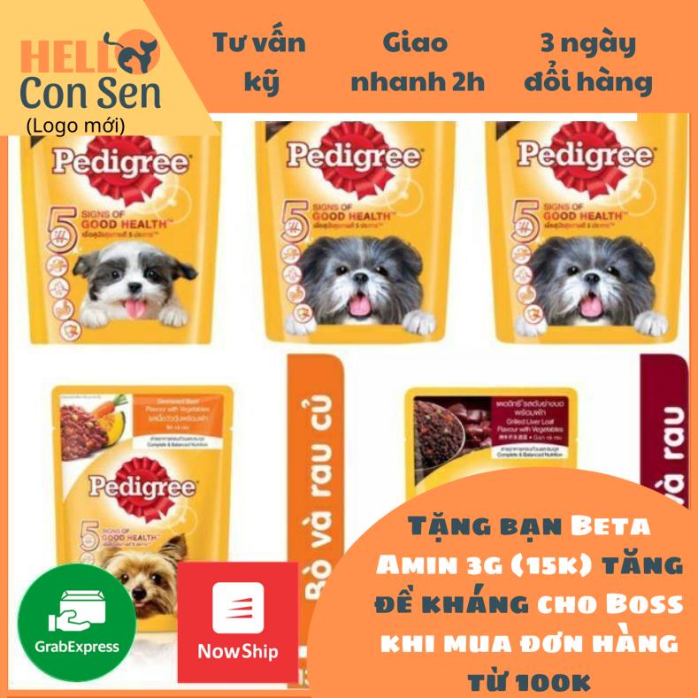 Pate Pedigree 130g dạng pate chó sốt nhuyễn cho chó lớn