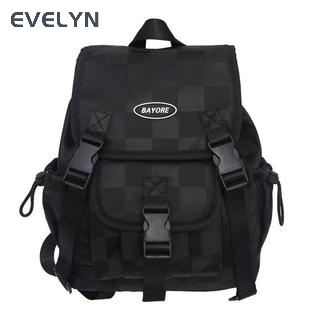 Ba Lô Du Lịch Vải Oxford Sọc Ca Rô Thời Trang unisex