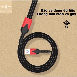 Dây cáp sạc 3 đầu sạc nhanh 5A cho iphone/android/type