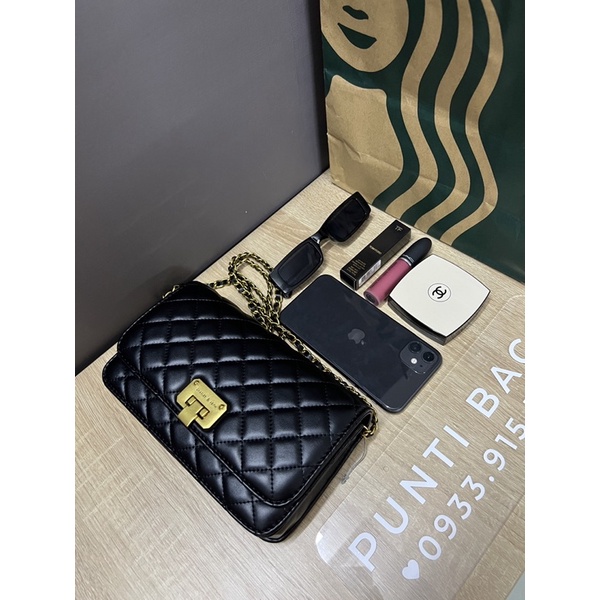 Túi xách nữ trám đeo chéo, đeo vai, chất da mềm cao cấp | Punti Bags