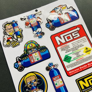 [XẢ RẺ]  TEM LOGO ĐỔ KEO NỔI DÁN XE NOS CAO CẤP (SIÊU NOS)