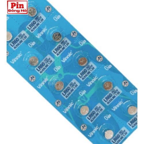Pin LR60 Vinnic L621F 1 vỉ 10 viên. Dùng cho đồng hồ, các thiết bị điện tử, đồ chơi,....