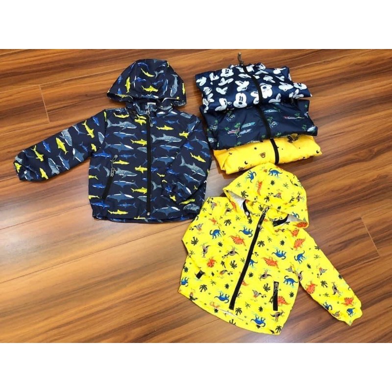 Áo gió lót cotton Gap họa tiết khủng long