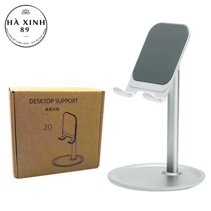 Giá Đỡ Điện Thoại, Máy Tính Bảng Để Bàn, Chất Liệu Bằng Inox, Điều Chỉnh Gập 35 Độ, Điều Chỉnh Độ Cao