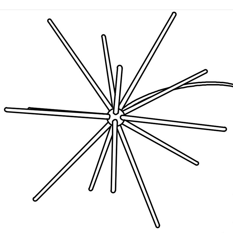 Đèn LED RGB DC 5V chống thấm nước hình pháo hoa độc đáo