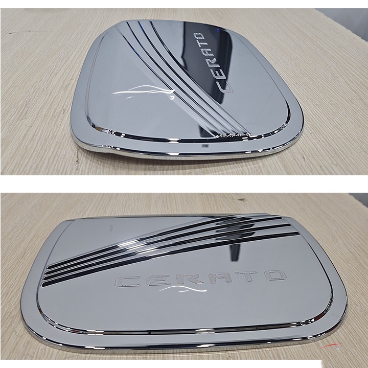 Ốp Nắp Bình Xăng Xe Kia Cerato 2019 2020 2021 Mạ Crom/ Carbon cao cấp làm đẹp cho xe
