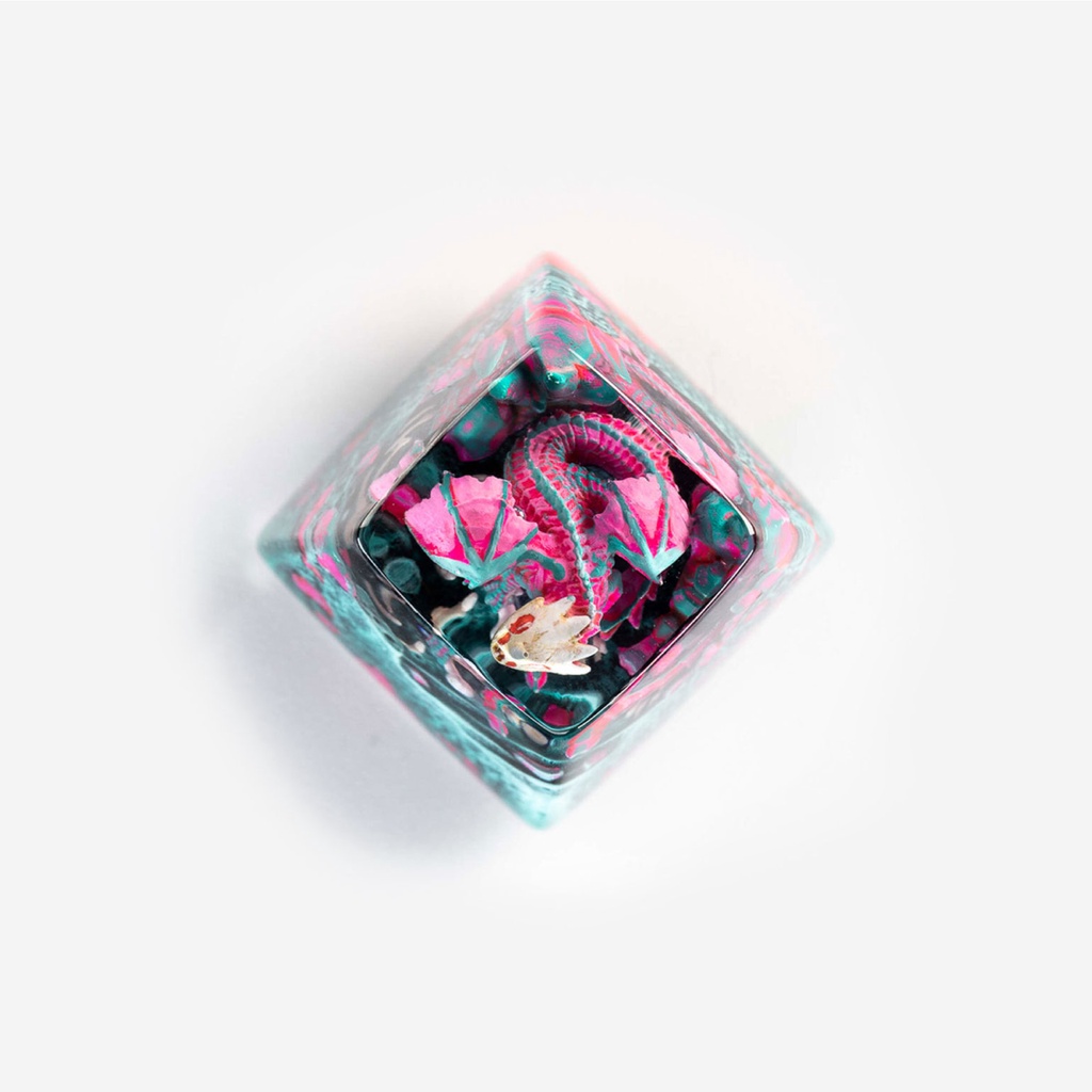 Keycap Artisan bàn phím cơ Dwarf Factory Gnarly Drakon  - Hàng chính hãng