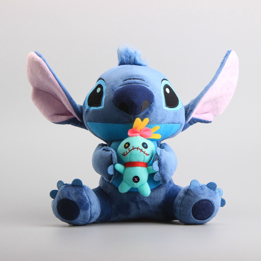 DISNEY Đồ chơi nhồi bông Hình Stitch Và Stitch Dễ Thương 25cm / 9.6 &quot;