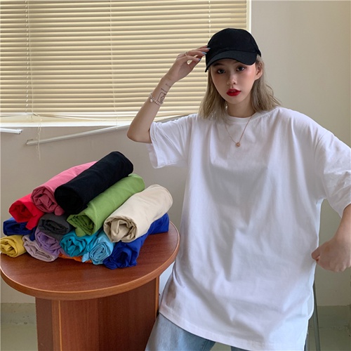 Áo phông nam nữ trơn unisex basic tee form rộng thun cổ tròn cotton oversize trắng đen ulzzang giá rẻ in cool ngầu | BigBuy360 - bigbuy360.vn