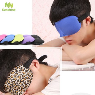 Băng bịt mắt ngủ họa tiết vân báo/màu trơn