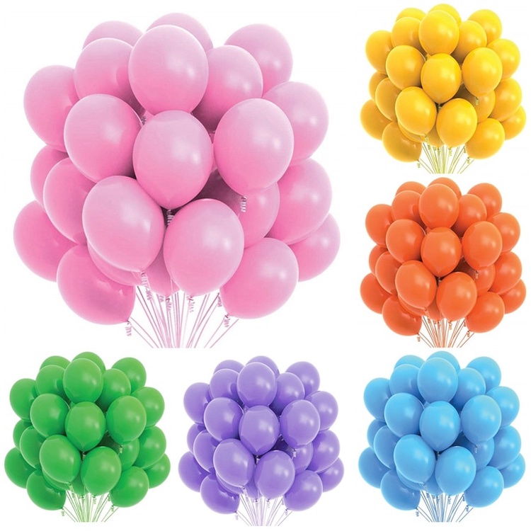 Set 10 Bong Bóng 10 Inch Trang Trí Tiệc Sinh Nhật / Đám Cưới