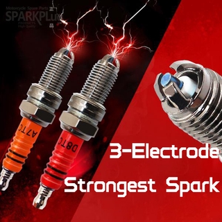 Bugi Đánh Lửa A7Tc D8Ea 3-electrode Cho Gy6 Cg125 Scooter 50cc-150cc 8 / 10mm Chất Lượng Cao