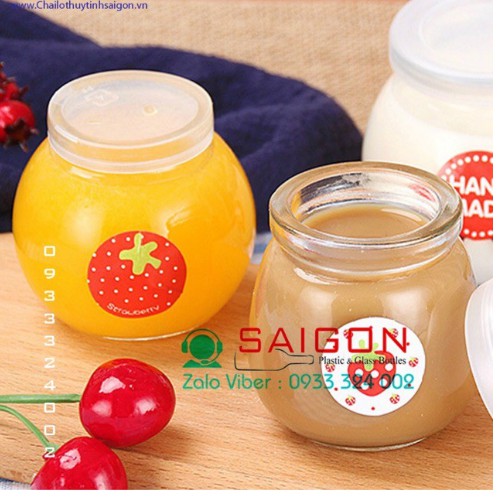 Hũ thủy tinh làm sữa chua loại 200ml ( Mẫu Bụng Béo )