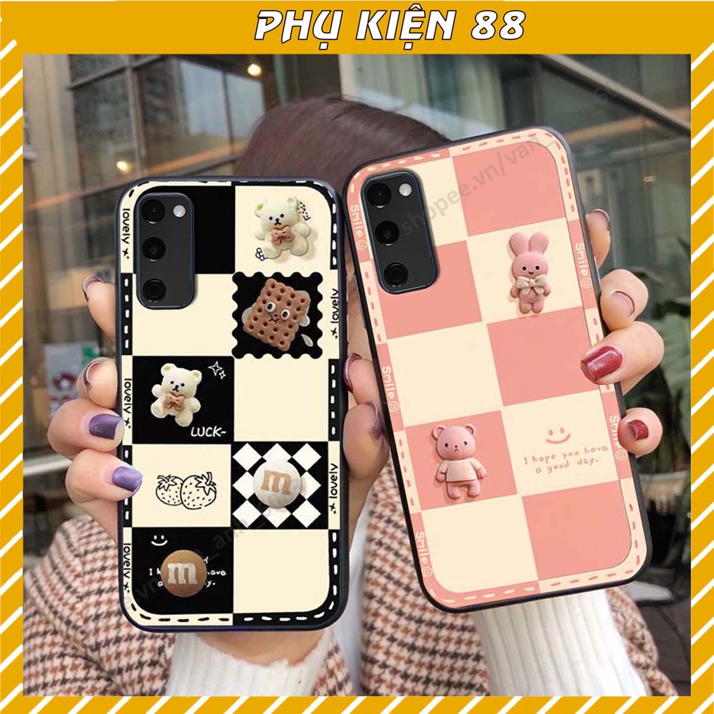 Ốp lưng Samsung S20 Fe hình gấu, kẹo dễ thương cute