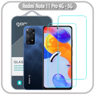 Bộ 2 kính cường lực Gor cho Xiaomi Redmi Note 11 Pro 4G - 5G (bản quốc tế) trong suốt cạnh bo 2.5D - Hàng nhập khẩu