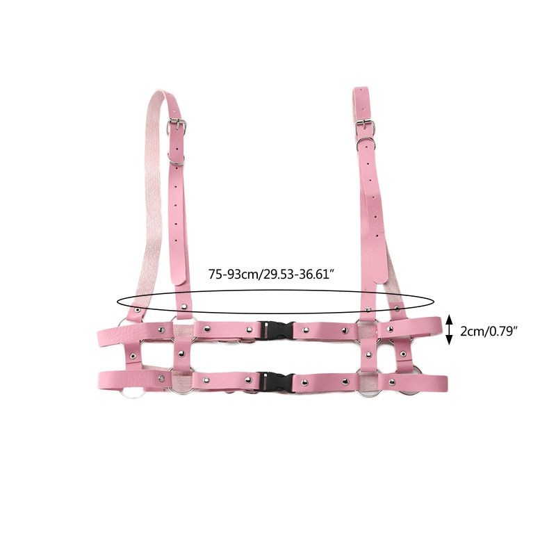 Thắt Lưng Da PU Màu Trơn Khóa Cài Hình Tròn Phong Cách Punk Cá Tính