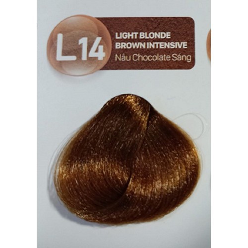 [Nâu Chocolate sáng] Kem nhuộm màu thời trang Youth color Lavox L14