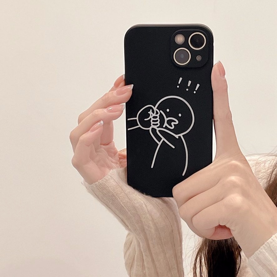Ốp Điện Thoại Dẻo Họa Tiết Cặp Đôi Vui Nhộn Cho iPhone 13 12 11 Pro Xs Max XR X 6 6s Plus SE 2020
