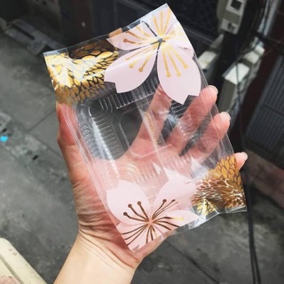 100 bộ khay túi trung thu mẫu SÓNG, MAI CÚC 150 gam hoặc 200gr