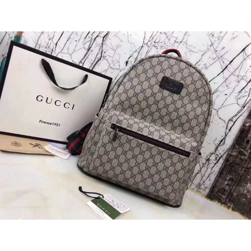 ba lô thời trang nam nữ kiểu dáng đơn giản họa tiết Gucci GC