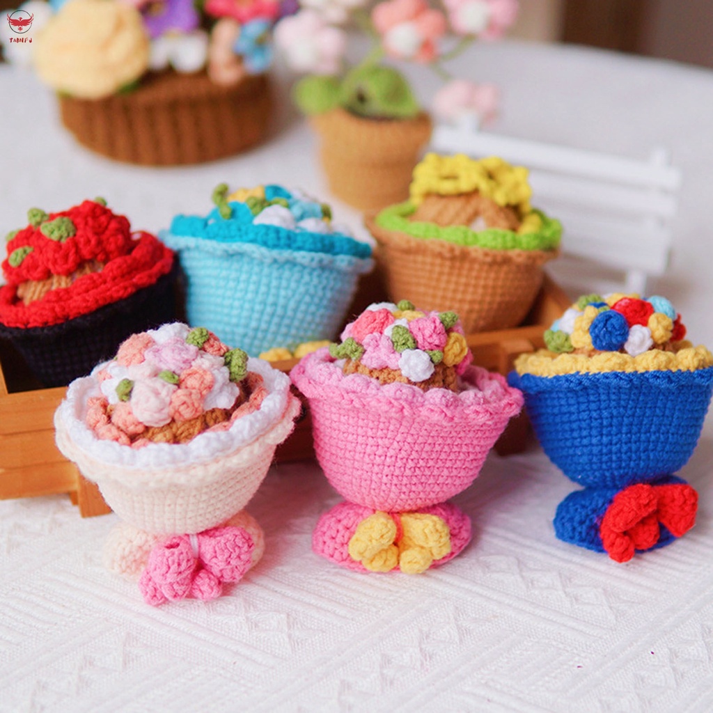 Búp Bê Đan Len Thủ Công Hình Cô Dâu Sáng Tạo DIY