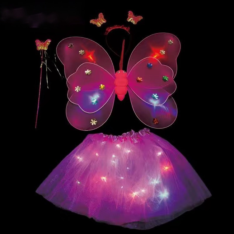 Bộ trang phục trung thu có đèn cho bé gái